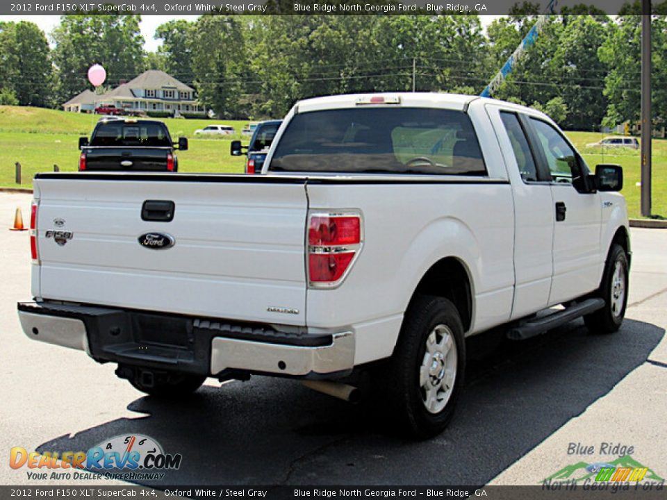 2012 Ford F150 XLT SuperCab 4x4 Oxford White / Steel Gray Photo #5