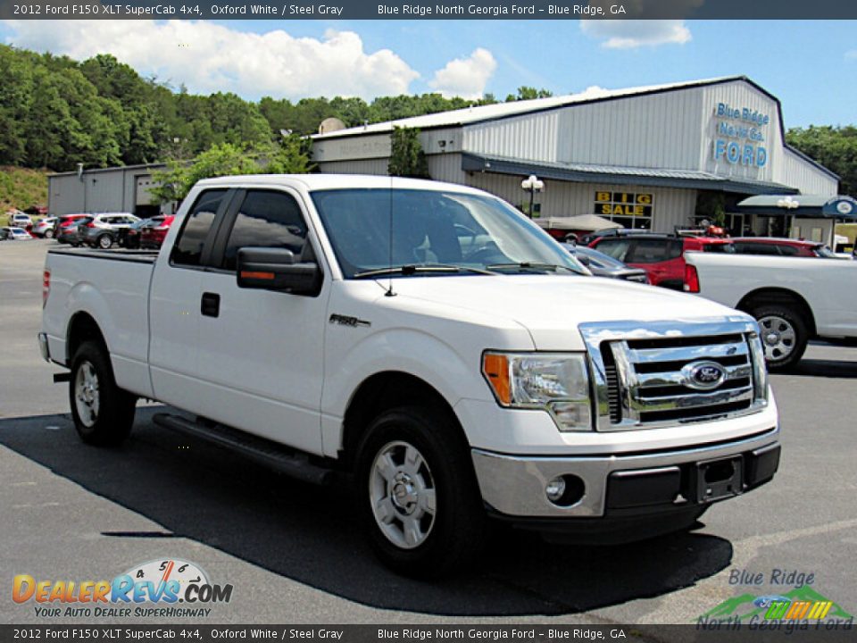 2012 Ford F150 XLT SuperCab 4x4 Oxford White / Steel Gray Photo #7
