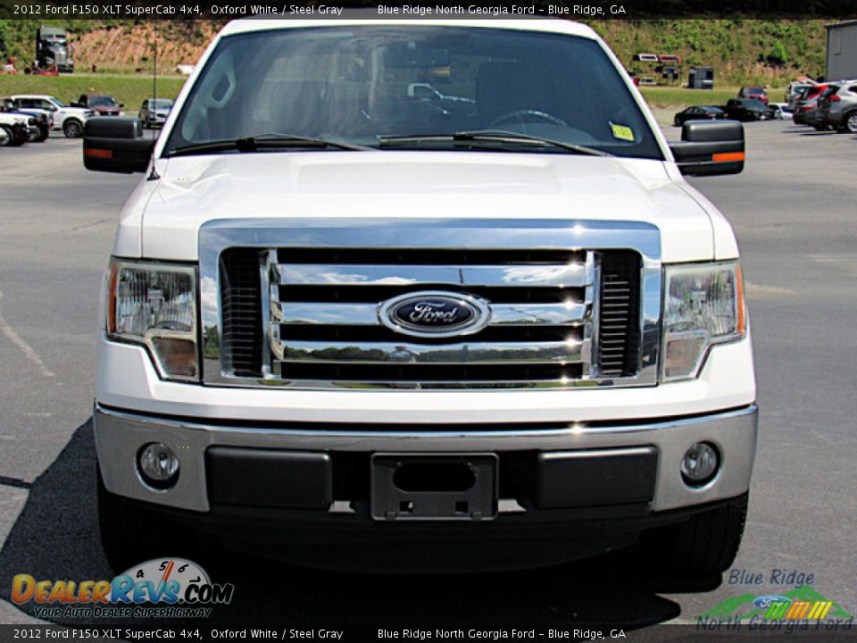 2012 Ford F150 XLT SuperCab 4x4 Oxford White / Steel Gray Photo #8