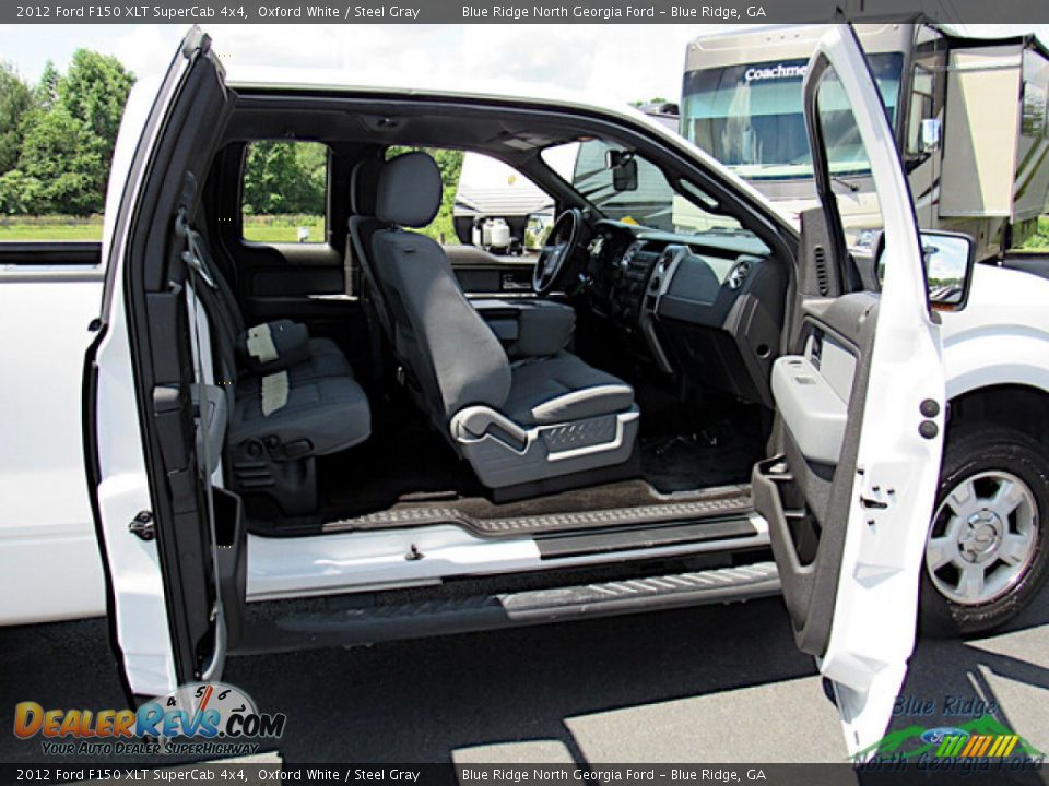 2012 Ford F150 XLT SuperCab 4x4 Oxford White / Steel Gray Photo #14
