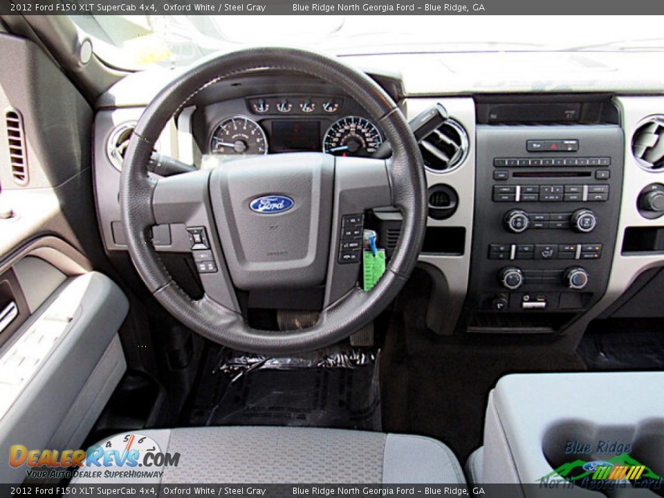 2012 Ford F150 XLT SuperCab 4x4 Oxford White / Steel Gray Photo #16