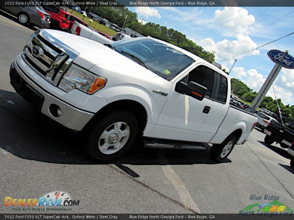 2012 Ford F150 XLT SuperCab 4x4 Oxford White / Steel Gray Photo #21