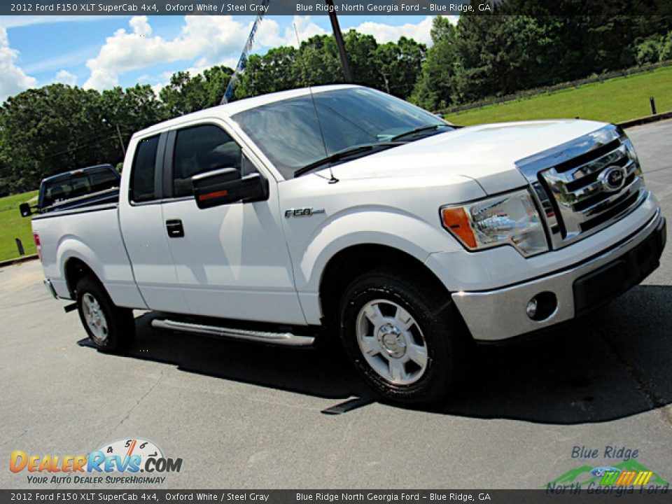 2012 Ford F150 XLT SuperCab 4x4 Oxford White / Steel Gray Photo #22