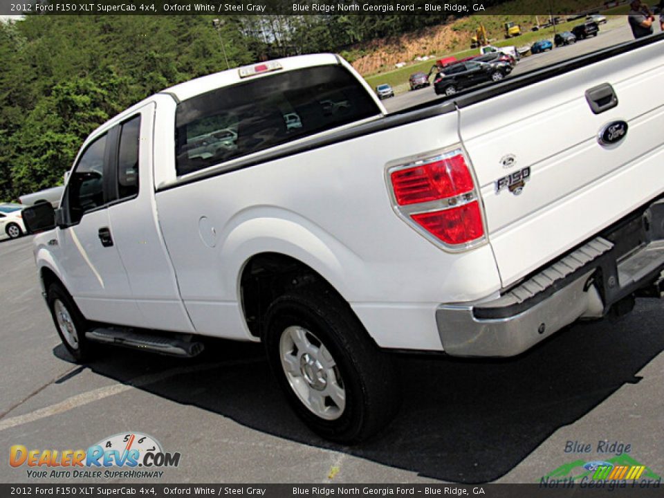 2012 Ford F150 XLT SuperCab 4x4 Oxford White / Steel Gray Photo #24