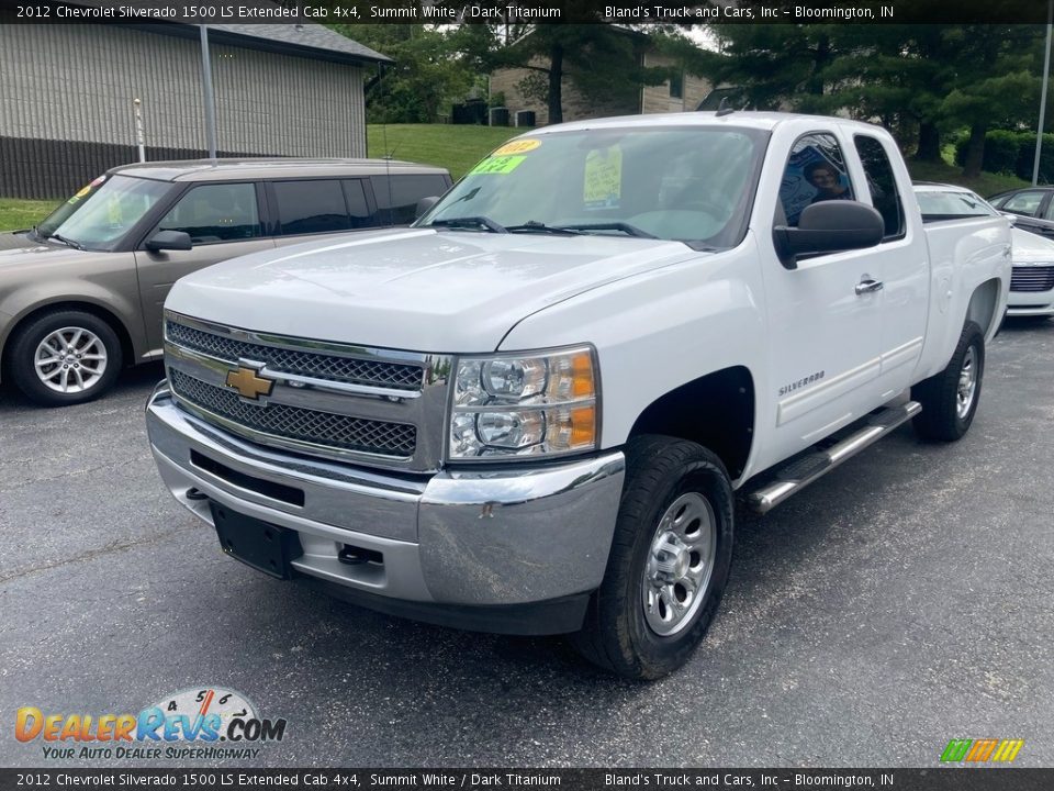 2012 Chevrolet Silverado 1500 LS Extended Cab 4x4 Summit White / Dark Titanium Photo #2