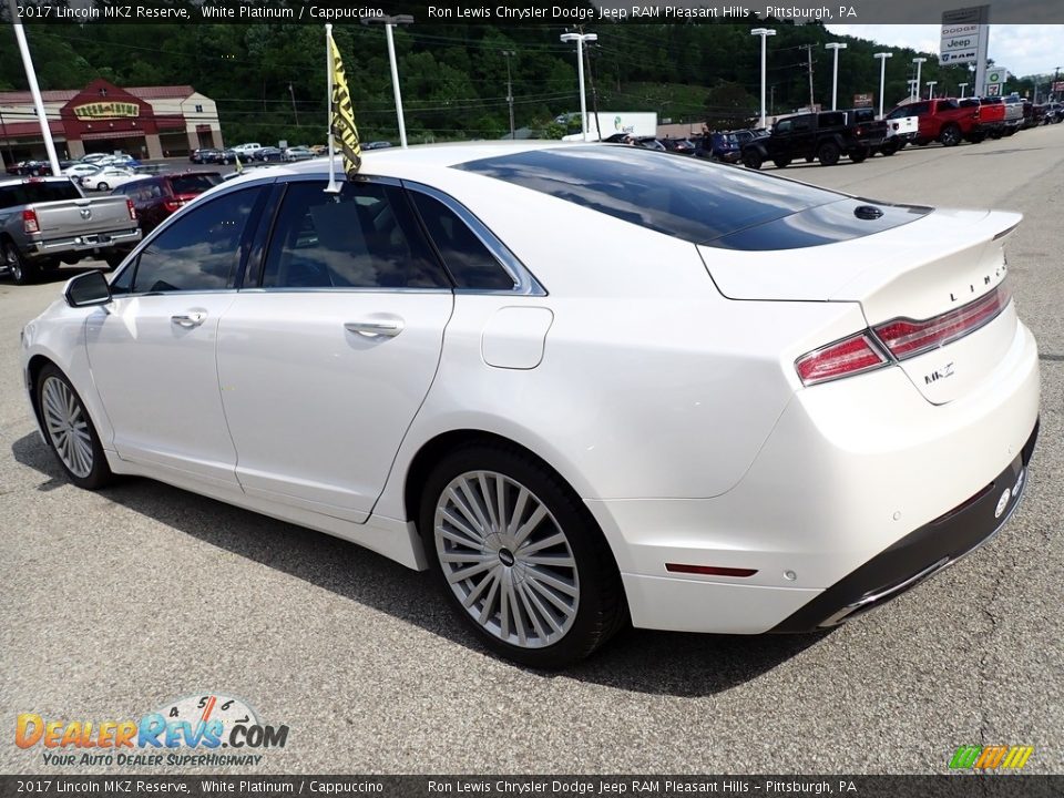 2017 Lincoln MKZ Reserve White Platinum / Cappuccino Photo #3