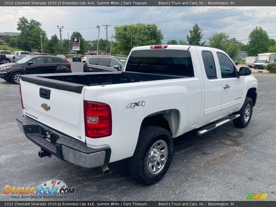 2012 Chevrolet Silverado 1500 LS Extended Cab 4x4 Summit White / Dark Titanium Photo #6