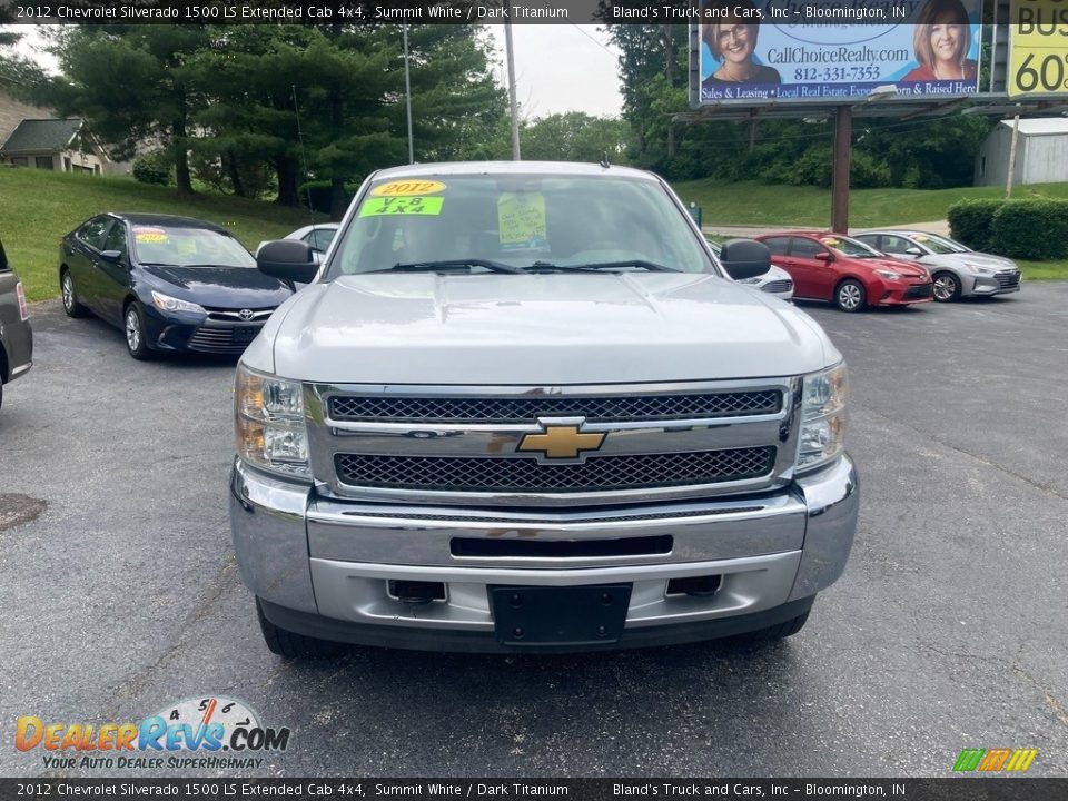 2012 Chevrolet Silverado 1500 LS Extended Cab 4x4 Summit White / Dark Titanium Photo #8