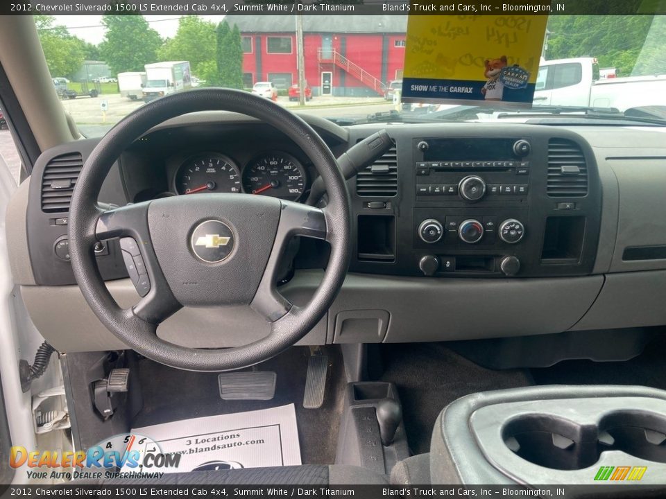 2012 Chevrolet Silverado 1500 LS Extended Cab 4x4 Summit White / Dark Titanium Photo #9