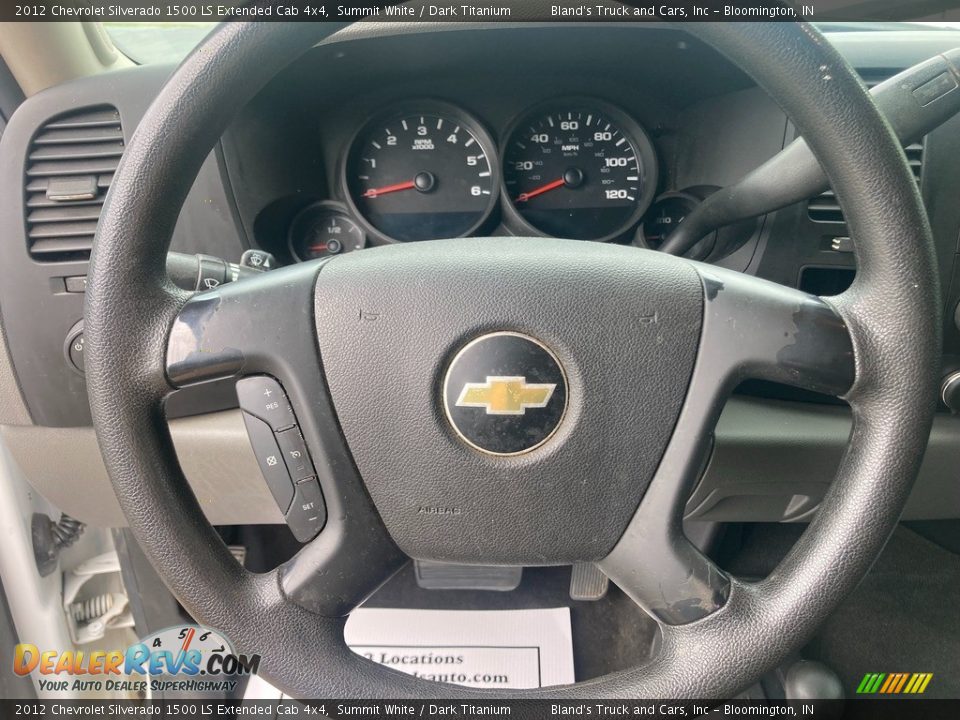 2012 Chevrolet Silverado 1500 LS Extended Cab 4x4 Summit White / Dark Titanium Photo #11