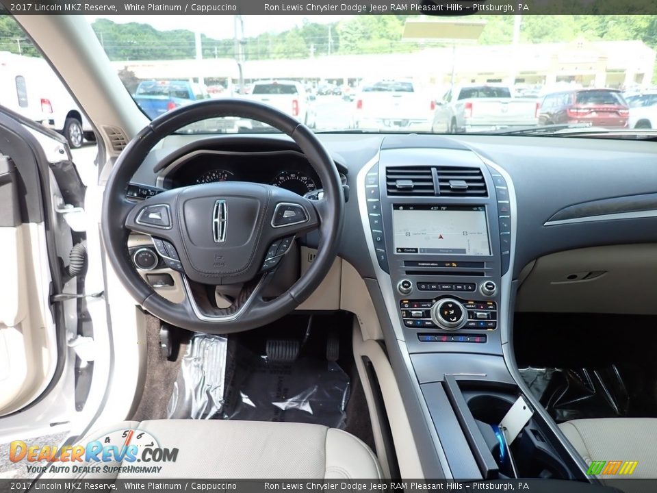 2017 Lincoln MKZ Reserve White Platinum / Cappuccino Photo #13