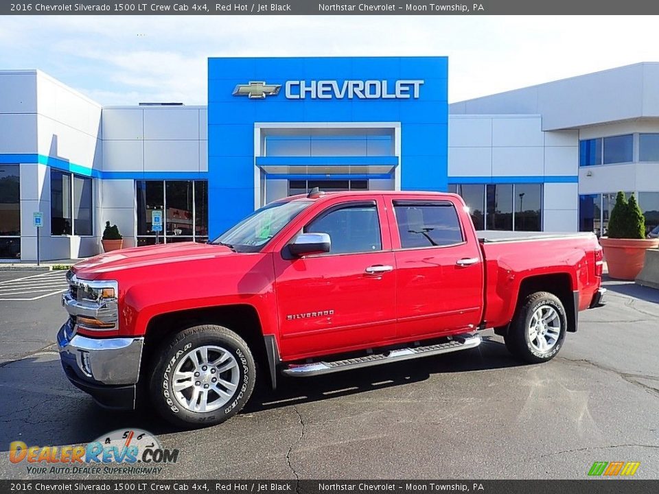 2016 Chevrolet Silverado 1500 LT Crew Cab 4x4 Red Hot / Jet Black Photo #1