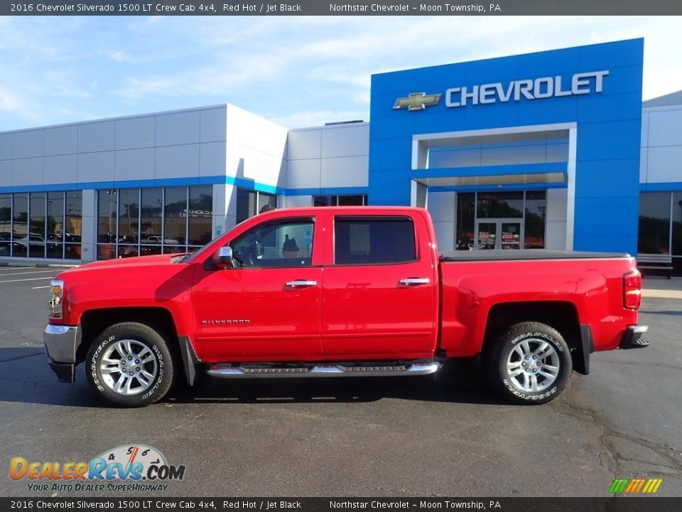 2016 Chevrolet Silverado 1500 LT Crew Cab 4x4 Red Hot / Jet Black Photo #3