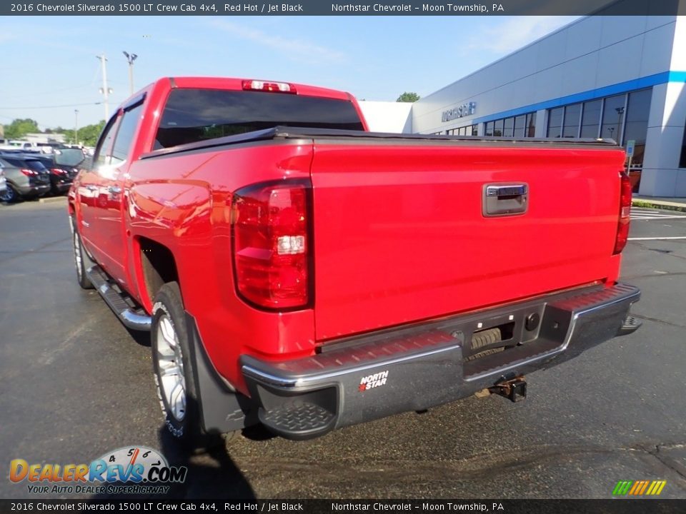 2016 Chevrolet Silverado 1500 LT Crew Cab 4x4 Red Hot / Jet Black Photo #5