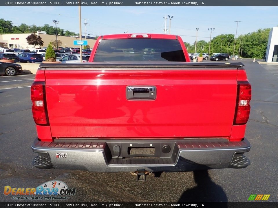 2016 Chevrolet Silverado 1500 LT Crew Cab 4x4 Red Hot / Jet Black Photo #6