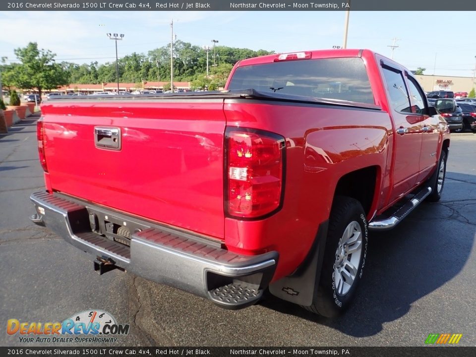 2016 Chevrolet Silverado 1500 LT Crew Cab 4x4 Red Hot / Jet Black Photo #7