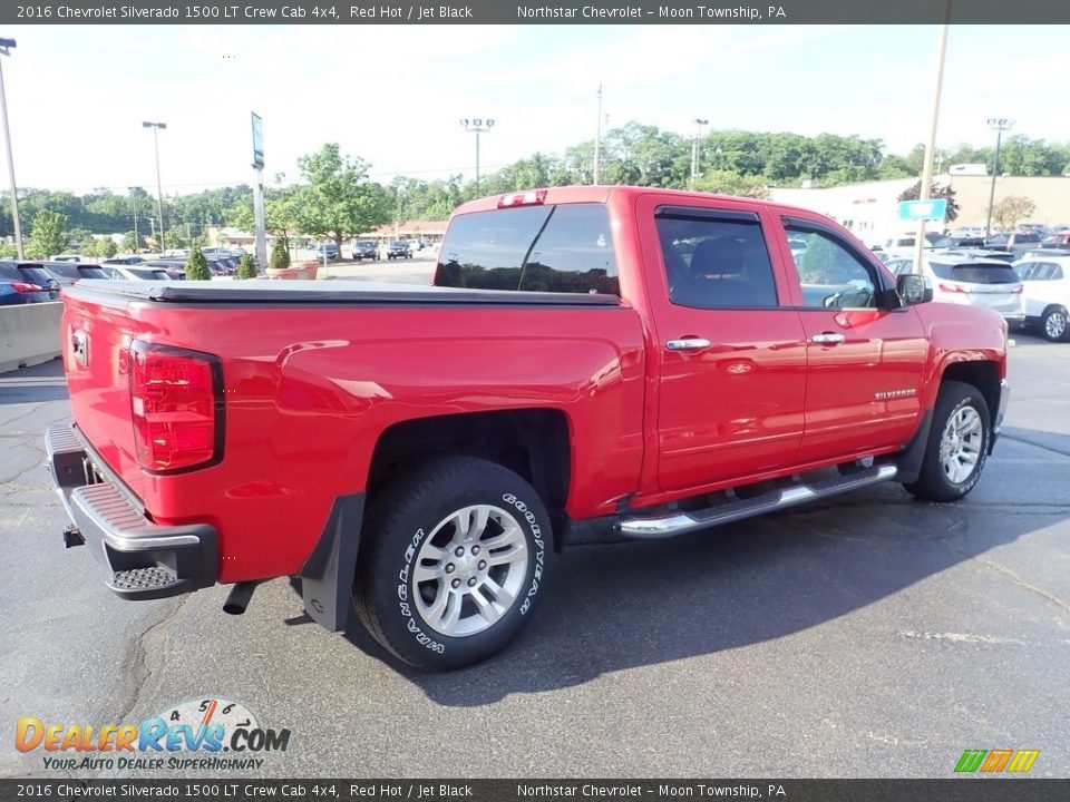 2016 Chevrolet Silverado 1500 LT Crew Cab 4x4 Red Hot / Jet Black Photo #8