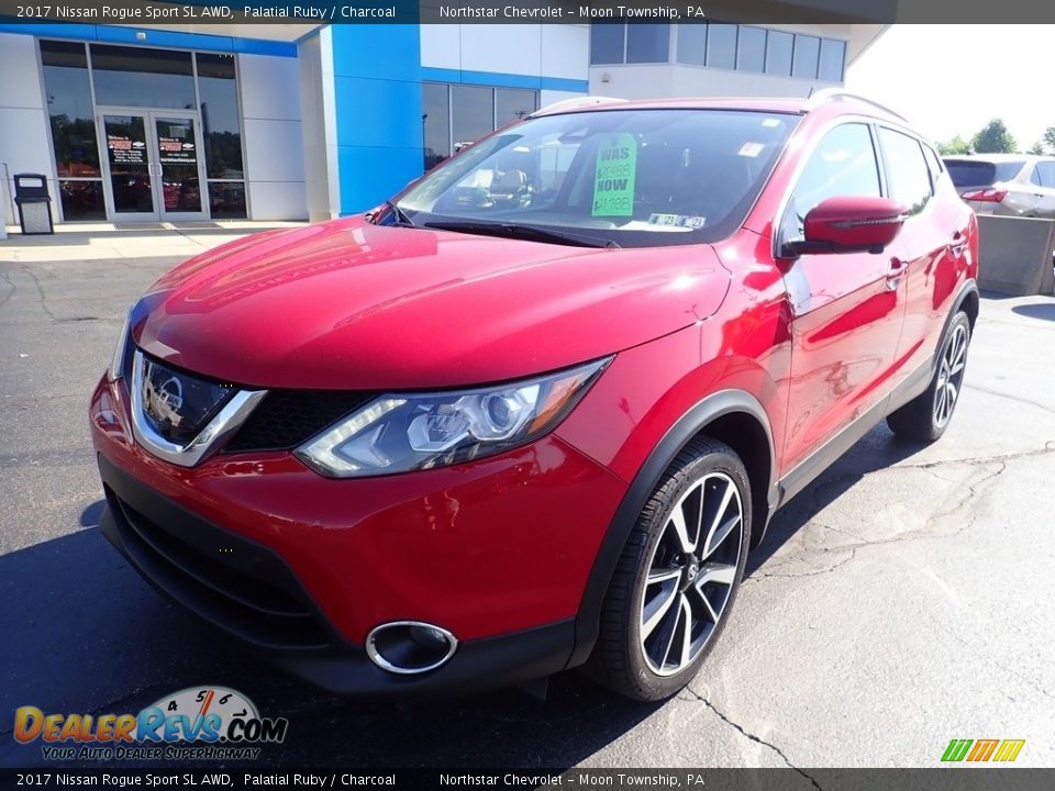 2017 Nissan Rogue Sport SL AWD Palatial Ruby / Charcoal Photo #2