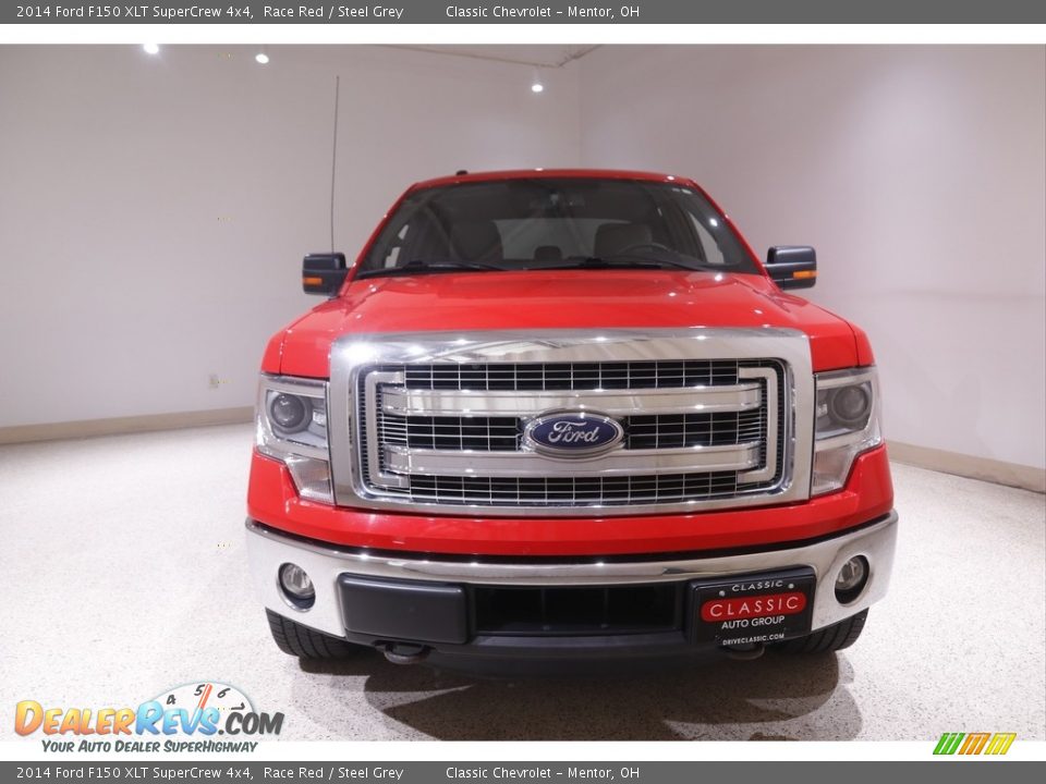 2014 Ford F150 XLT SuperCrew 4x4 Race Red / Steel Grey Photo #2