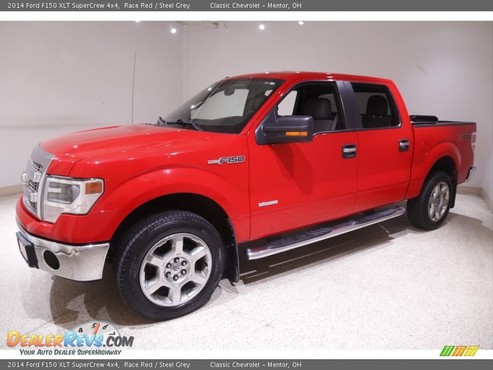 2014 Ford F150 XLT SuperCrew 4x4 Race Red / Steel Grey Photo #3