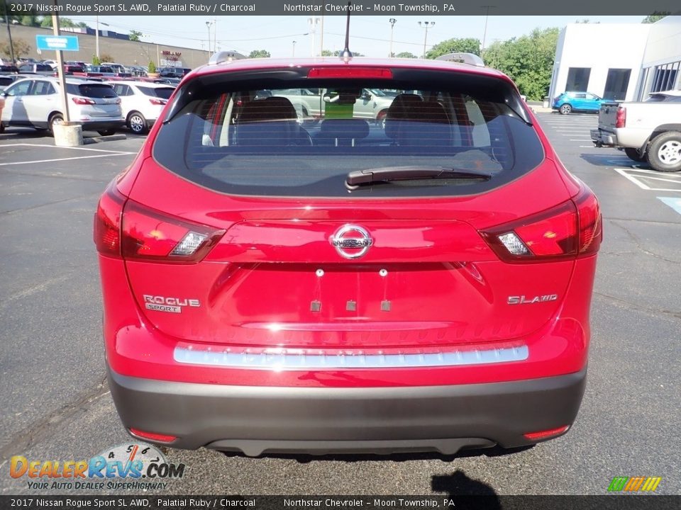 2017 Nissan Rogue Sport SL AWD Palatial Ruby / Charcoal Photo #6