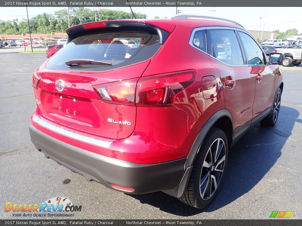 2017 Nissan Rogue Sport SL AWD Palatial Ruby / Charcoal Photo #8