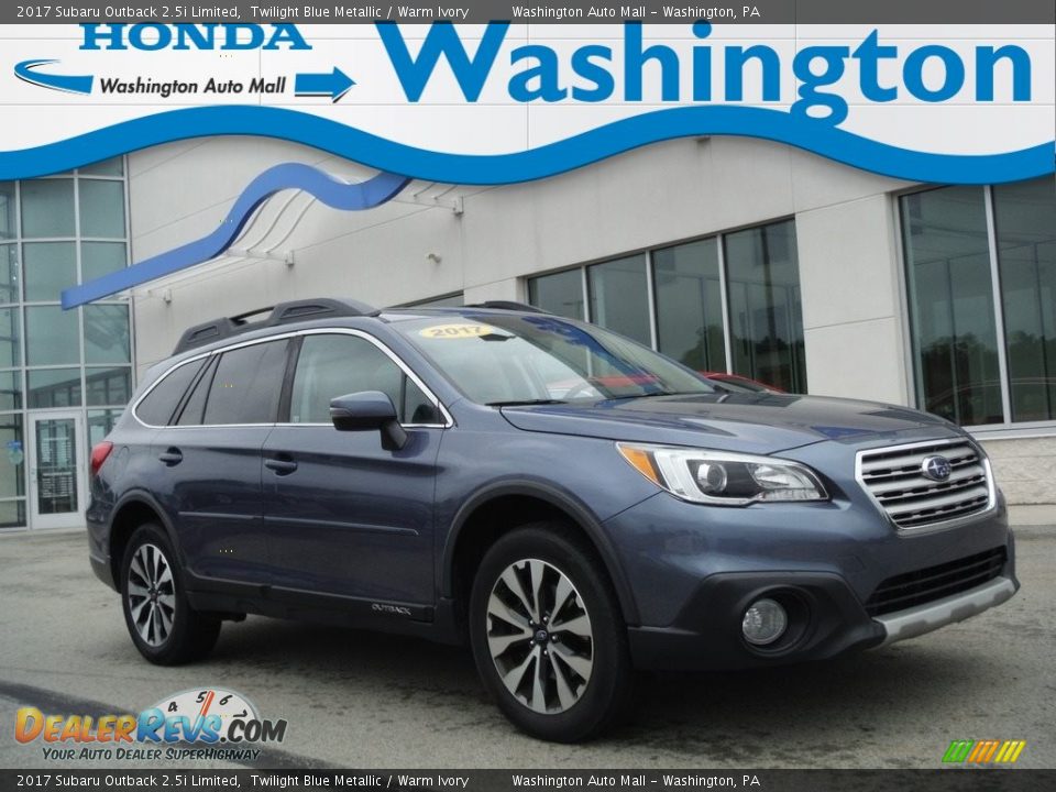 2017 Subaru Outback 2.5i Limited Twilight Blue Metallic / Warm Ivory Photo #1