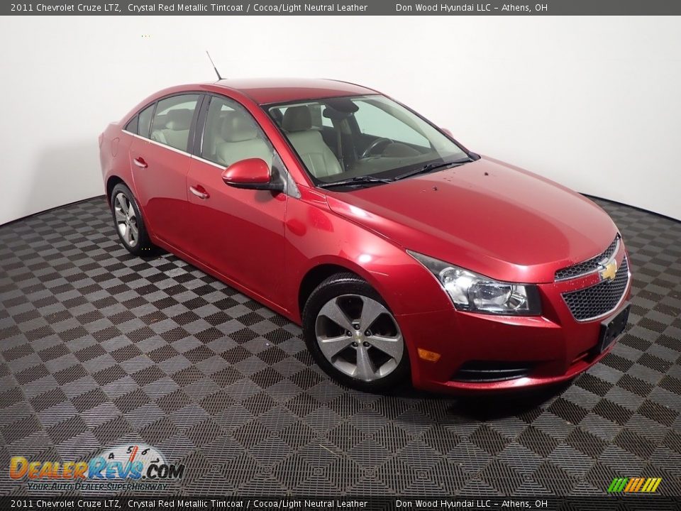 2011 Chevrolet Cruze LTZ Crystal Red Metallic Tintcoat / Cocoa/Light Neutral Leather Photo #2