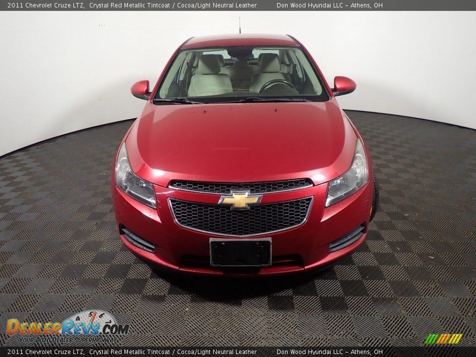 2011 Chevrolet Cruze LTZ Crystal Red Metallic Tintcoat / Cocoa/Light Neutral Leather Photo #4