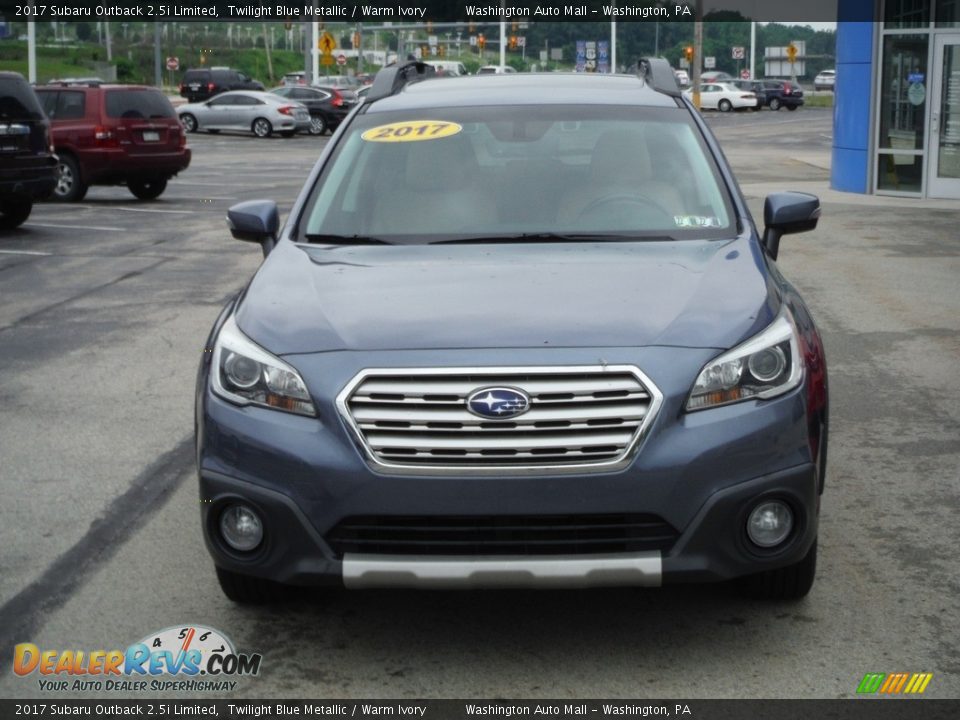 2017 Subaru Outback 2.5i Limited Twilight Blue Metallic / Warm Ivory Photo #5