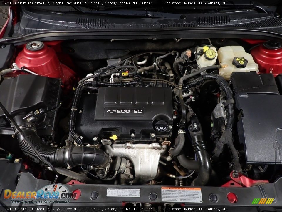 2011 Chevrolet Cruze LTZ Crystal Red Metallic Tintcoat / Cocoa/Light Neutral Leather Photo #6