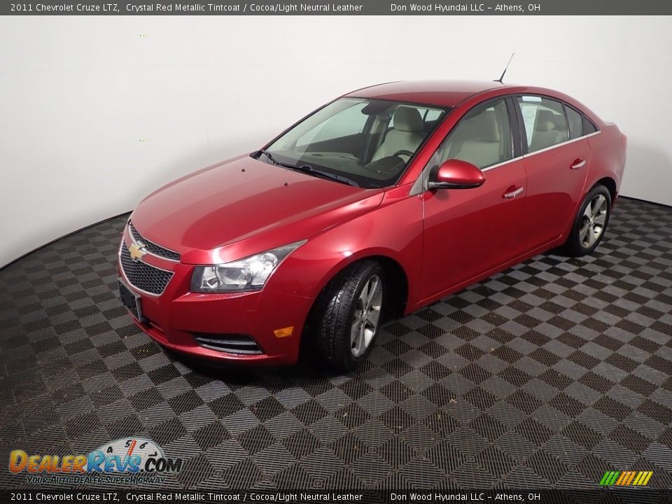 2011 Chevrolet Cruze LTZ Crystal Red Metallic Tintcoat / Cocoa/Light Neutral Leather Photo #7