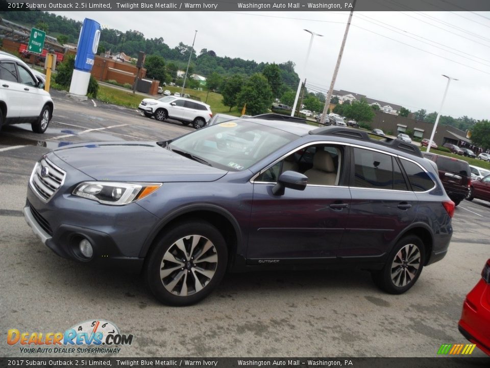 2017 Subaru Outback 2.5i Limited Twilight Blue Metallic / Warm Ivory Photo #7