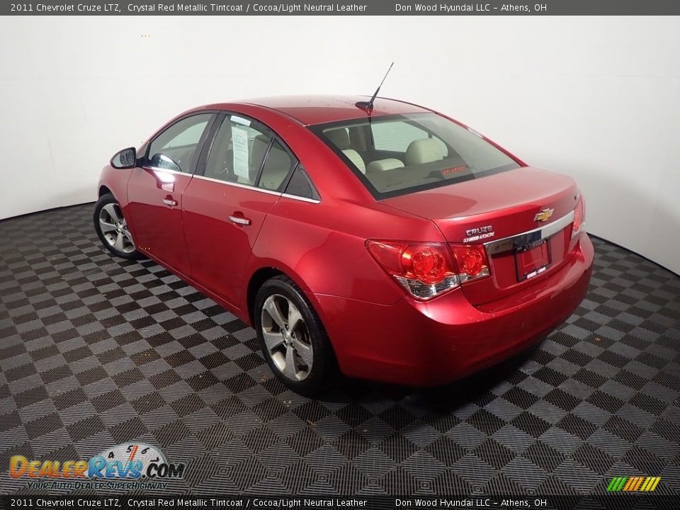 2011 Chevrolet Cruze LTZ Crystal Red Metallic Tintcoat / Cocoa/Light Neutral Leather Photo #9