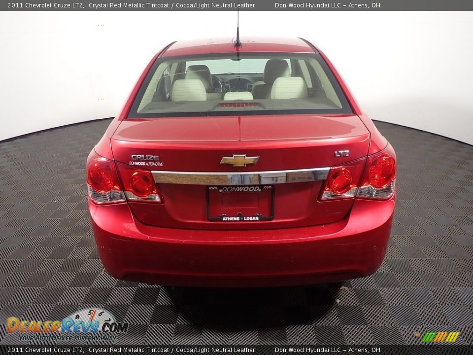 2011 Chevrolet Cruze LTZ Crystal Red Metallic Tintcoat / Cocoa/Light Neutral Leather Photo #10