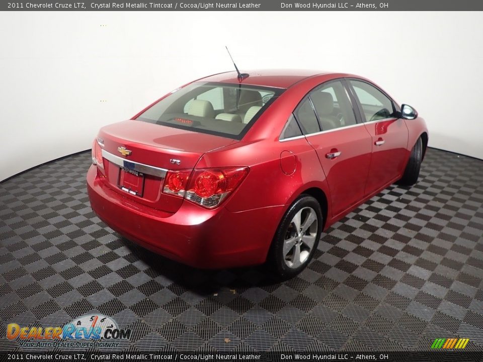 2011 Chevrolet Cruze LTZ Crystal Red Metallic Tintcoat / Cocoa/Light Neutral Leather Photo #13
