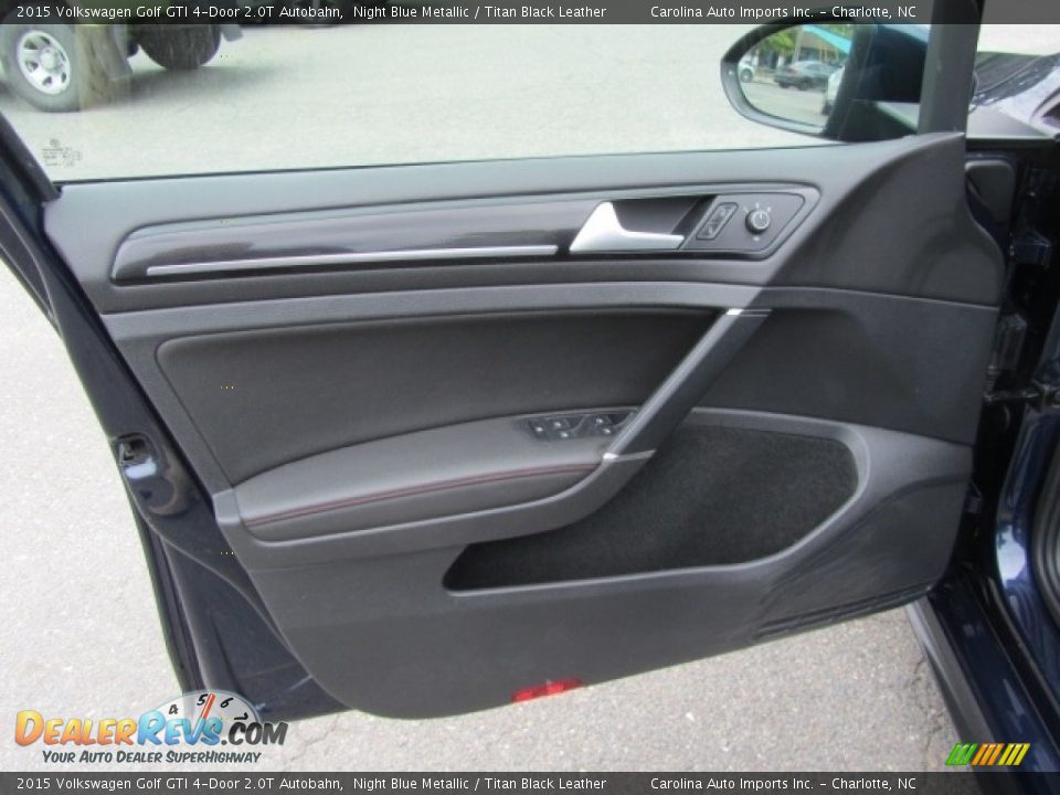 2015 Volkswagen Golf GTI 4-Door 2.0T Autobahn Night Blue Metallic / Titan Black Leather Photo #17