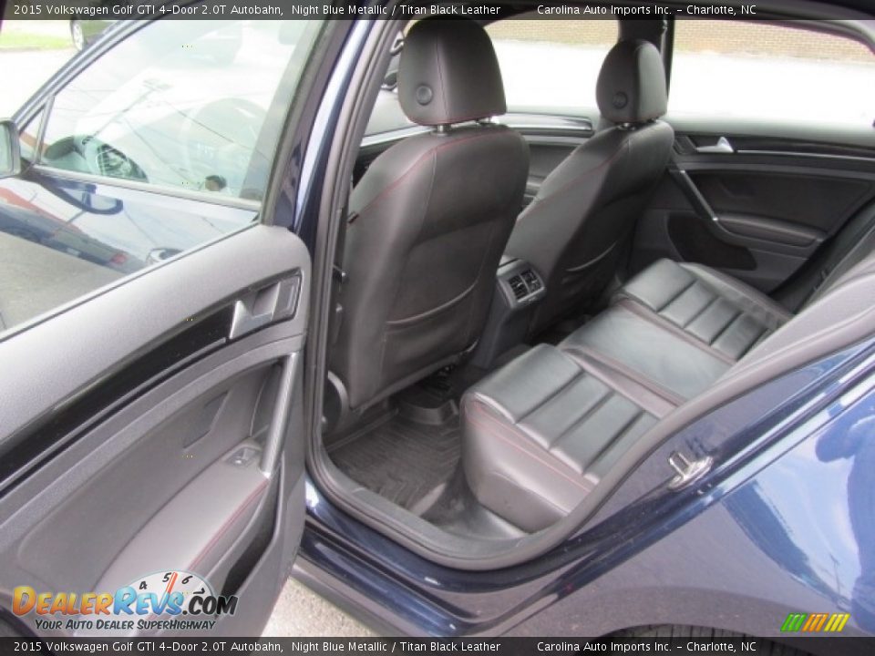 2015 Volkswagen Golf GTI 4-Door 2.0T Autobahn Night Blue Metallic / Titan Black Leather Photo #19