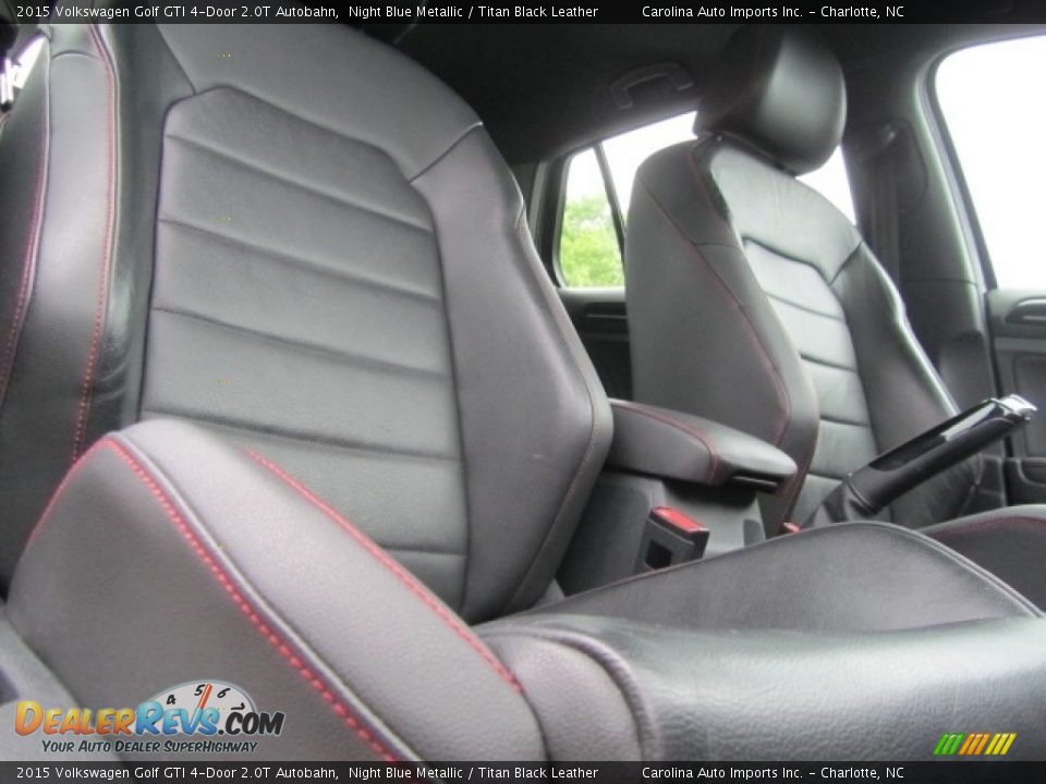 2015 Volkswagen Golf GTI 4-Door 2.0T Autobahn Night Blue Metallic / Titan Black Leather Photo #22