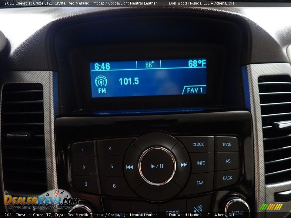 2011 Chevrolet Cruze LTZ Crystal Red Metallic Tintcoat / Cocoa/Light Neutral Leather Photo #18