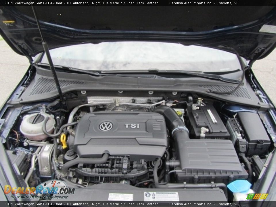 2015 Volkswagen Golf GTI 4-Door 2.0T Autobahn Night Blue Metallic / Titan Black Leather Photo #25