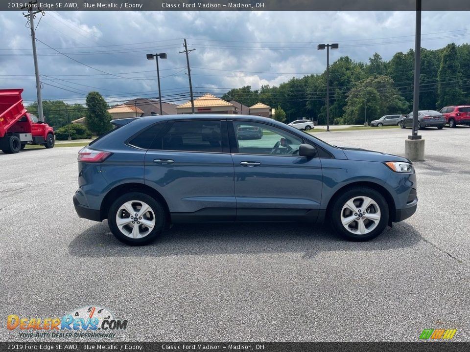 2019 Ford Edge SE AWD Blue Metallic / Ebony Photo #4