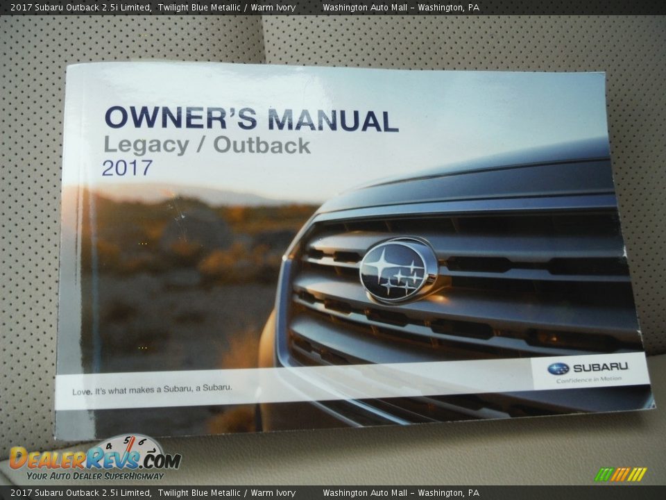 2017 Subaru Outback 2.5i Limited Twilight Blue Metallic / Warm Ivory Photo #27