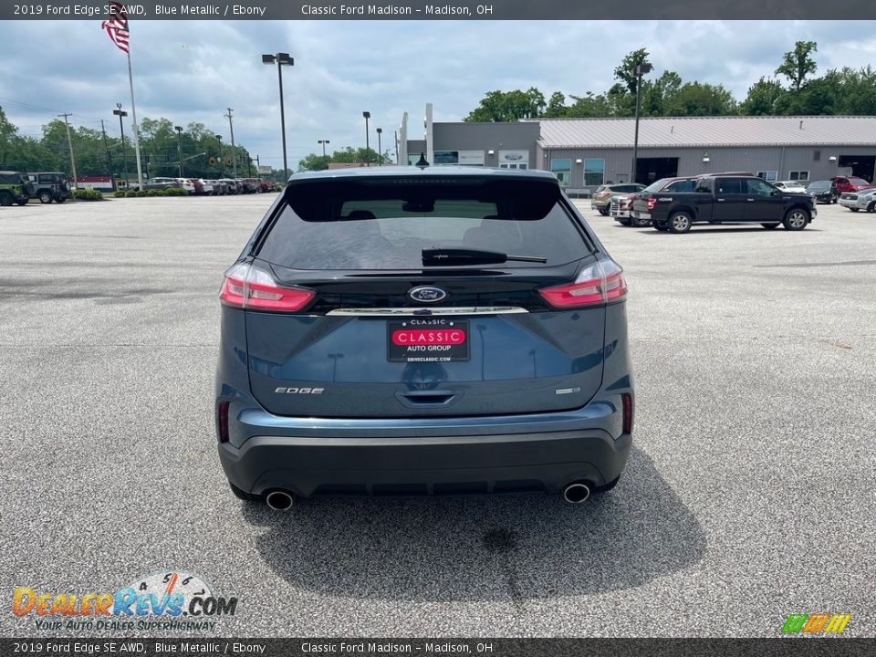 2019 Ford Edge SE AWD Blue Metallic / Ebony Photo #6
