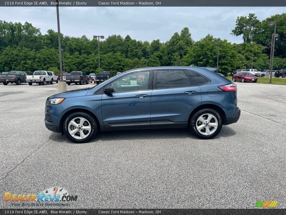 2019 Ford Edge SE AWD Blue Metallic / Ebony Photo #7