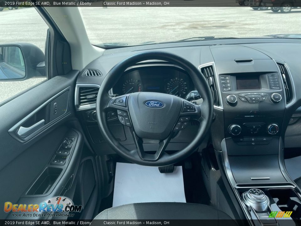2019 Ford Edge SE AWD Blue Metallic / Ebony Photo #9