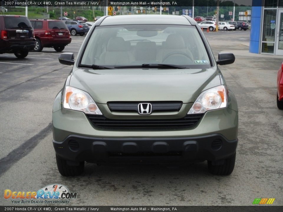 2007 Honda CR-V LX 4WD Green Tea Metallic / Ivory Photo #4