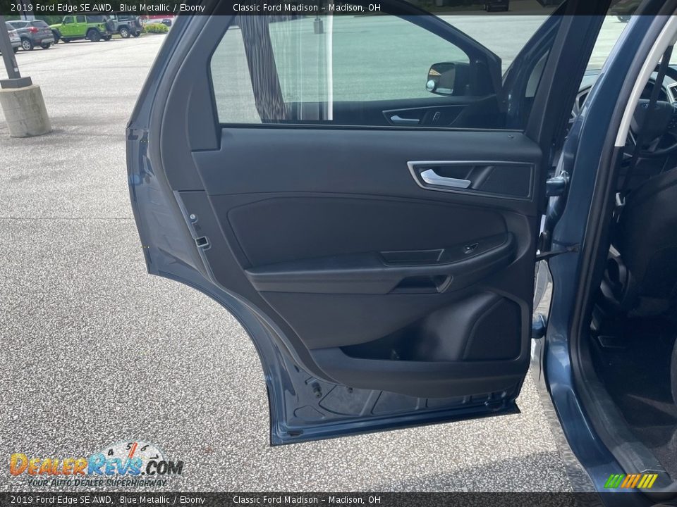 2019 Ford Edge SE AWD Blue Metallic / Ebony Photo #14