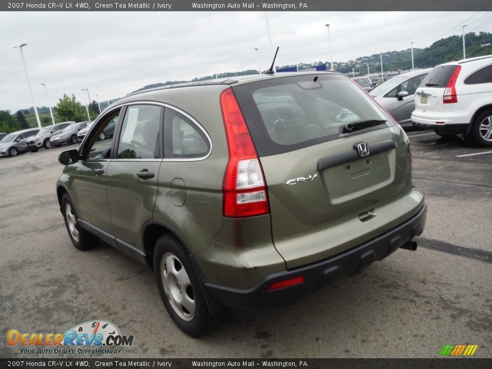 2007 Honda CR-V LX 4WD Green Tea Metallic / Ivory Photo #8