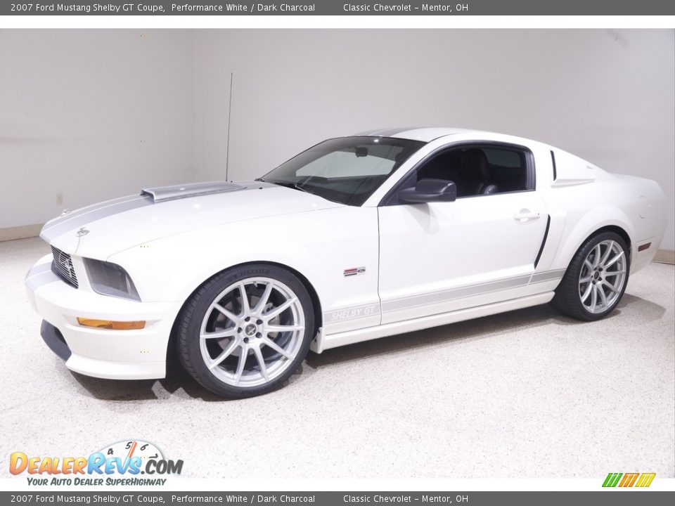 2007 Ford Mustang Shelby GT Coupe Performance White / Dark Charcoal Photo #3